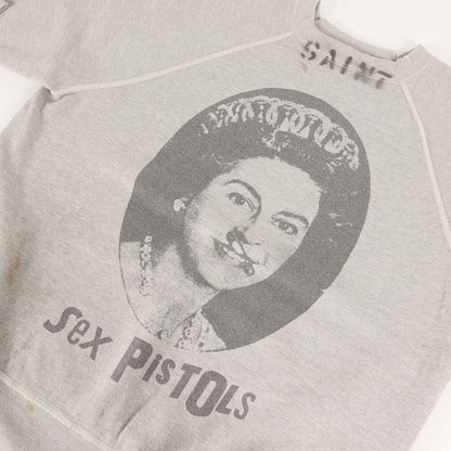 24AW ×Sex Pistols ヴィンテージ加工 スウェット(SP_CRW SWT / QUEEN)