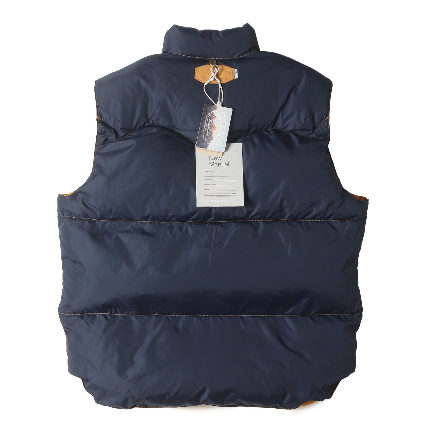×Rocky Mountain Featherbed レザーヨーク リバーシブル ダウンベスト(#032 REVERSIBLE DOWN VEST)