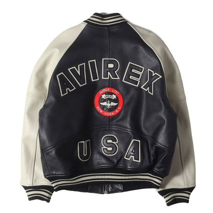 バックロゴパッチ オールレザー フルジップ スタジャン