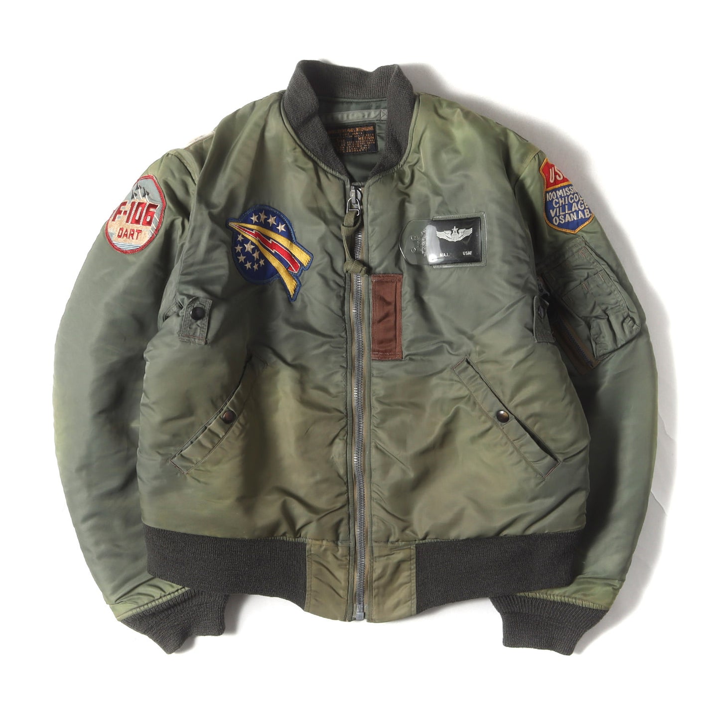 [希少モデル] 00s LION UNIFORM実名復刻 純正カスタム MA-1 フライトジャケット