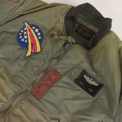 [希少モデル] 00s LION UNIFORM実名復刻 純正カスタム MA-1 フライトジャケット
