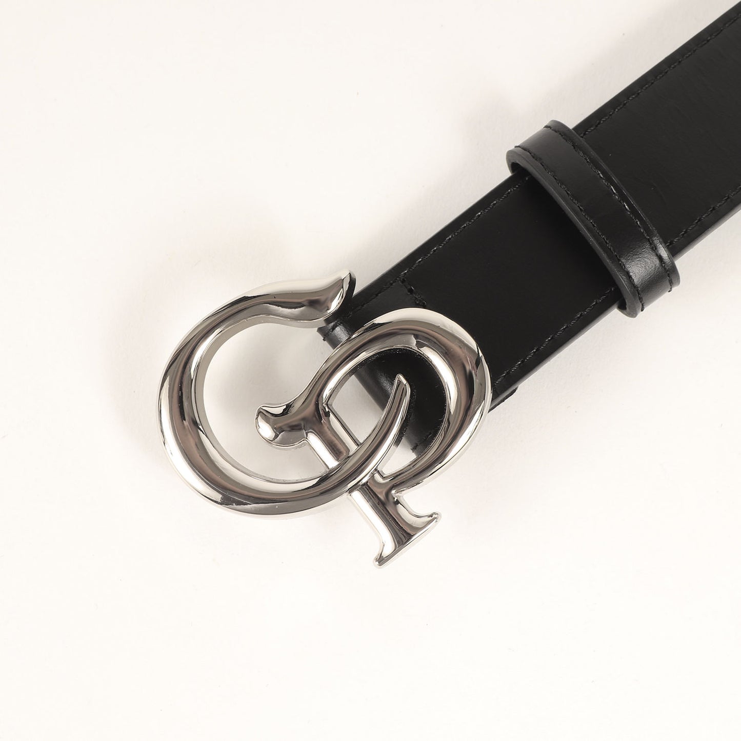 25SS CPロゴバックル レザー ベルト(Symbol Buckle Leather Belt)