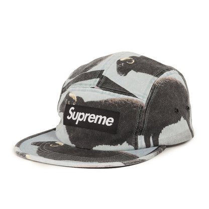 25SS ×Damien Hirst ブラックシープ柄 BOXロゴ キャンプキャップ(Camp Cap)