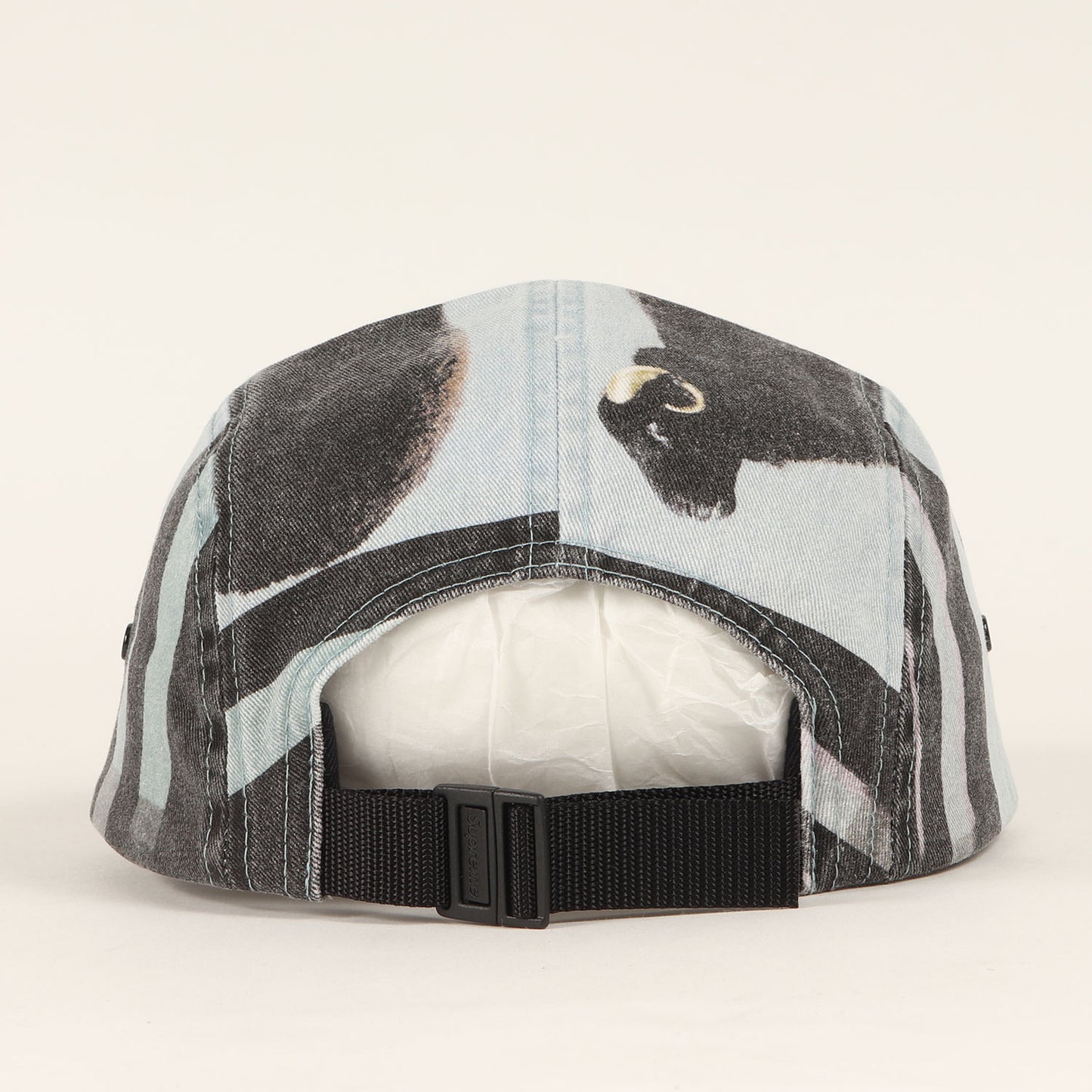 25SS ×Damien Hirst ブラックシープ柄 BOXロゴ キャンプキャップ(Camp Cap)