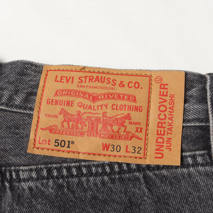 25SS ×Levi’s トライアングル刺繍 501 ブラック デニムパンツ