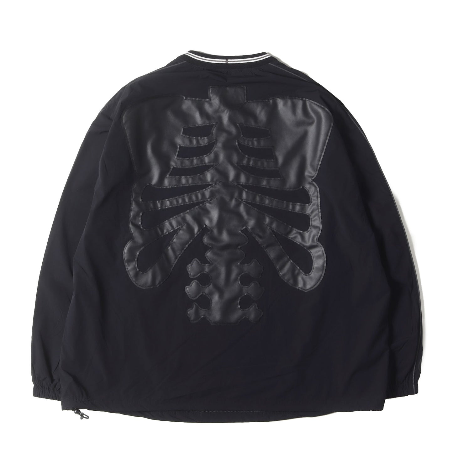 24SS ボーンデザイン Vネック フットボールシャツ(back gusset sleeve v-neck football shirt. bone type01)