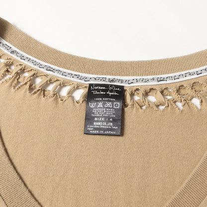 About A Boy期 編み込み Vネック Tシャツ