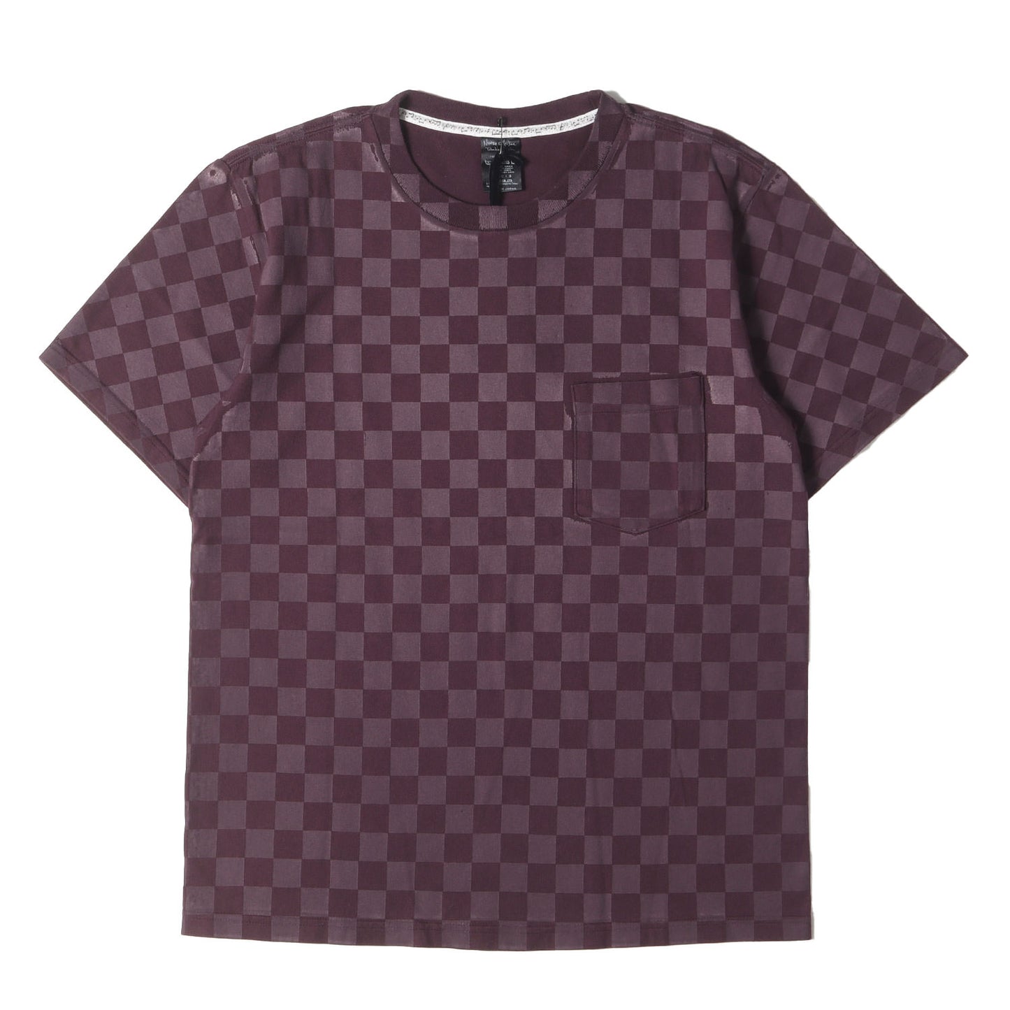 THE LONESOME HEROES期 チェッカープリント ポケット Tシャツ(デッドストック)