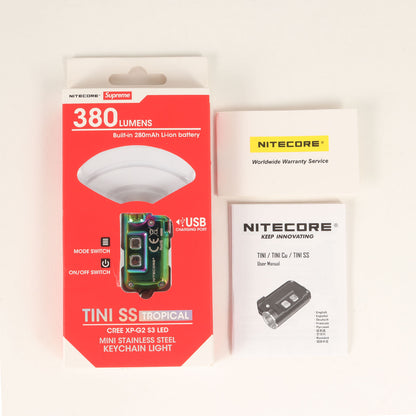×NITECORE ミニライト キーチェーン / キーホルダー(Tini Keychain Light)