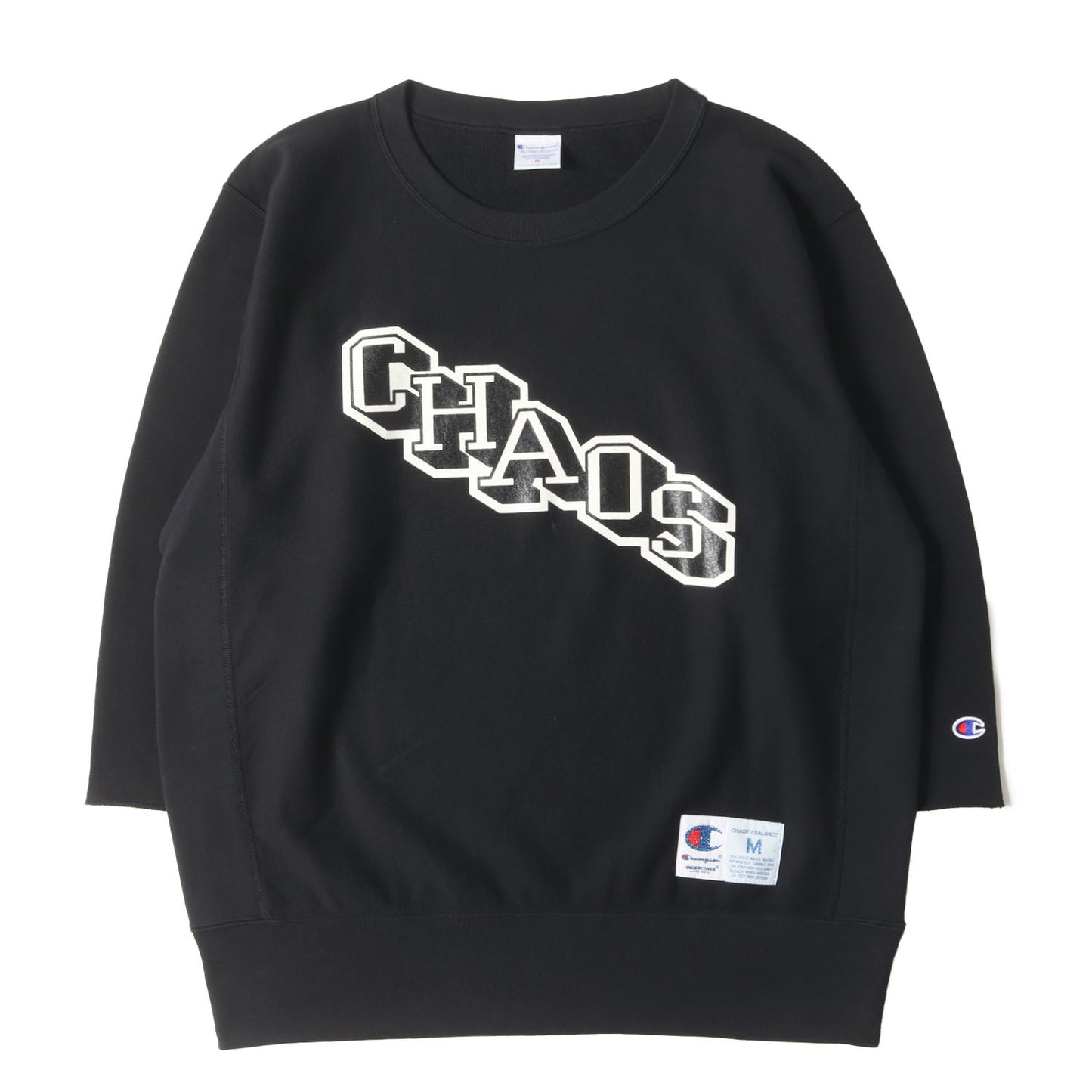 25SS ×Champion オーバーサイズ 7分袖 リバースウィーブ スウェット
