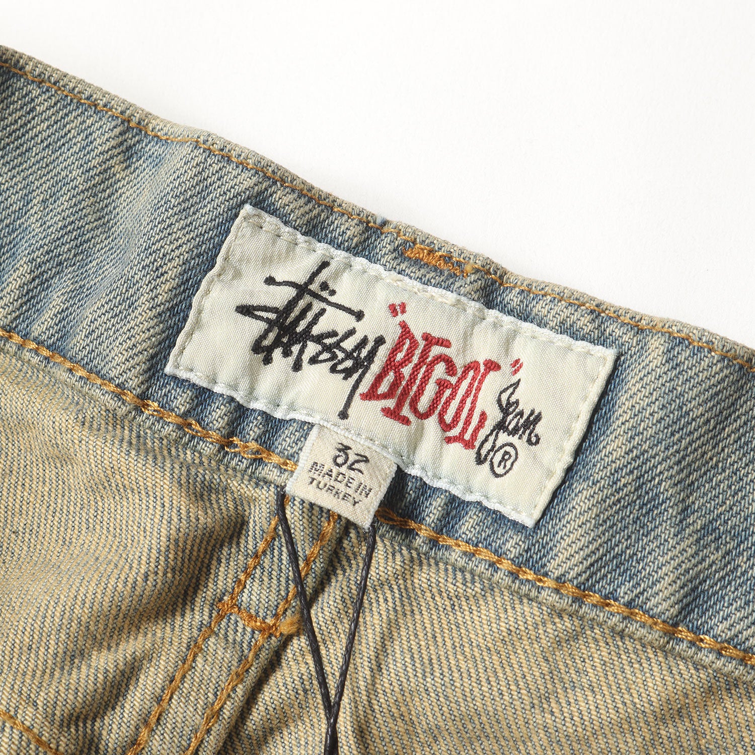 STUSSY (ステューシー) 24SS ヴィンテージ加工 バギー デニムショーツ
