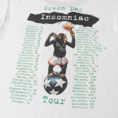 90s Green Day Insomniac Tour リンガーTシャツ(WILD OATSボディ /USA製)