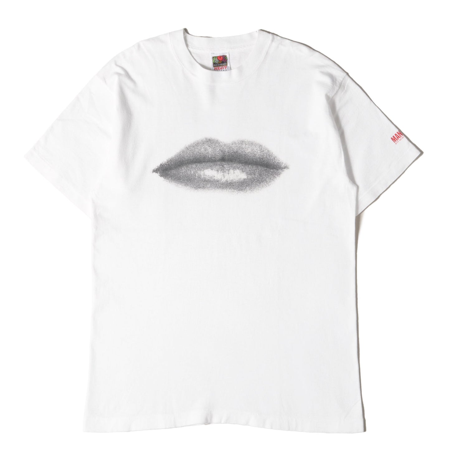 90s MAN RAY 唇 アートプリント Tシャツ(FRUIT OF THE LOOMボディ)