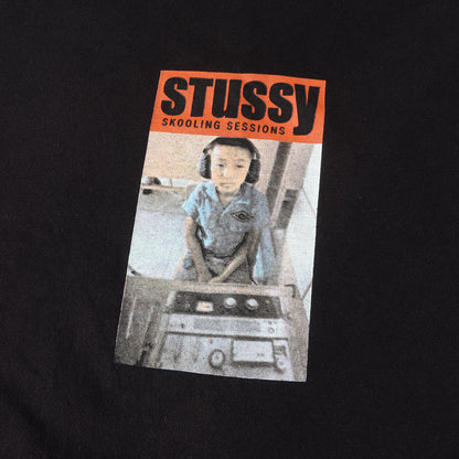 90s OLD STUSSY 紺タグ SKOOLING SESSIONS フォト Tシャツ(USA製)