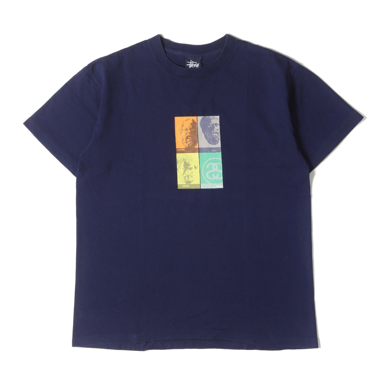 90s OLD STUSSY 紺タグ 偉人グラフィック Tシャツ(USA製)