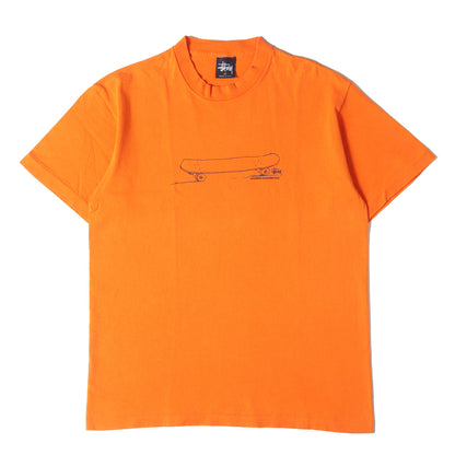 90s OLD STUSSY 紺タグ スケボーグラフィック Tシャツ(USA製)