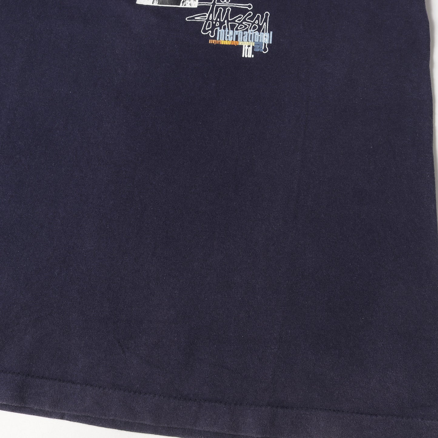 90s OLD STUSSY 紺タグ オールドフォト Tシャツ(USA製)