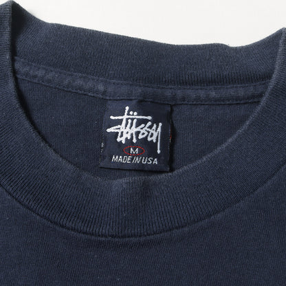 90s OLD STUSSY 紺タグ チェス グラフィック Tシャツ(USA製)