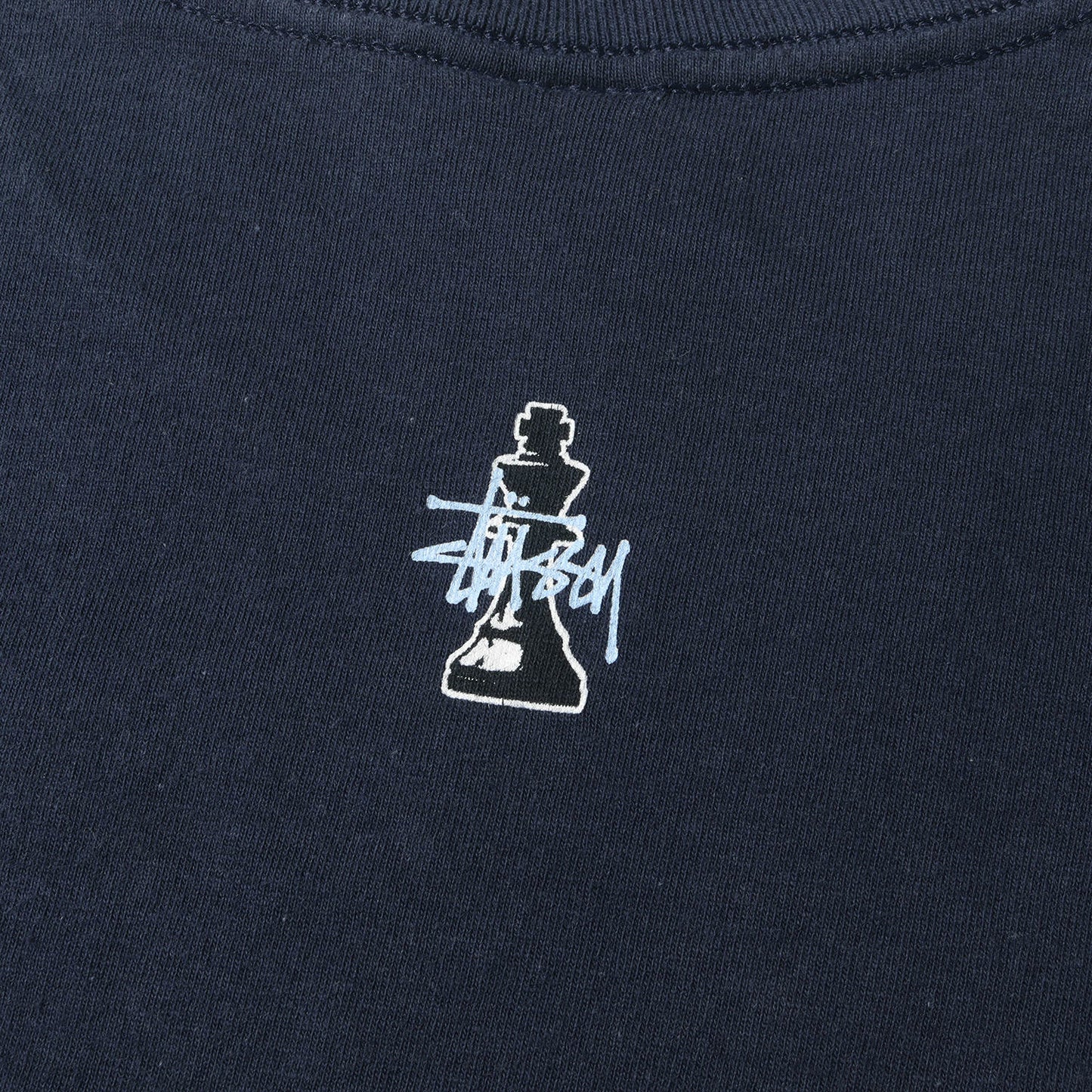 90s OLD STUSSY 紺タグ チェス グラフィック Tシャツ(USA製)