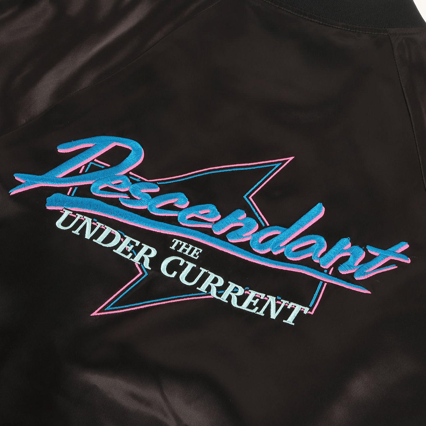 20SS ロゴ刺繍 サテン スタジャン(ECHO SATIN JACKET)