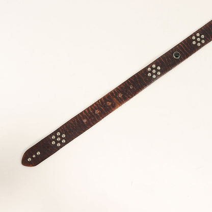 ヴィンテージ加工 スタッズ レザー ベルト
