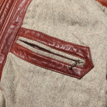 90s シープスキンレザー フルジップ ジャケット DHOMME A HOMME