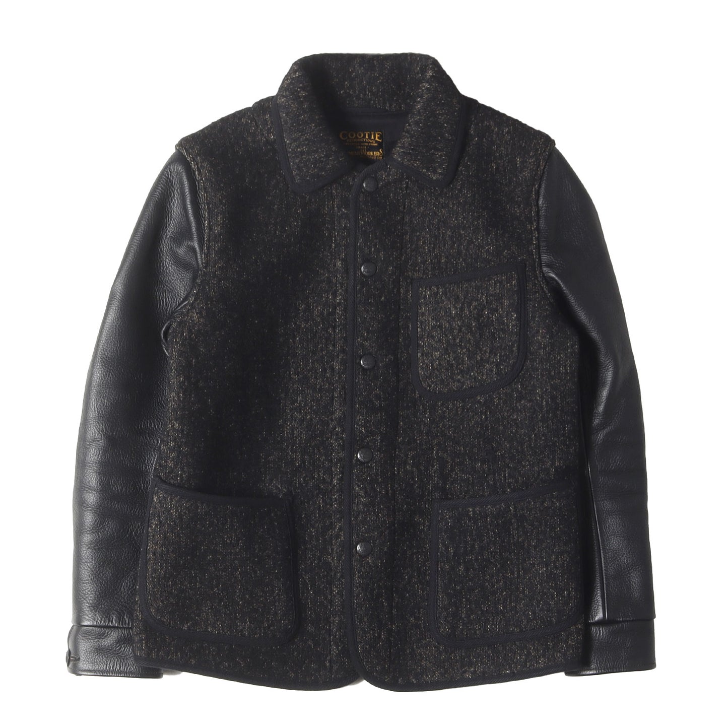 袖レザー ビーチクロス シューティングジャケット(Russell Shooting Jacket)