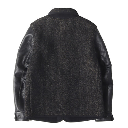 袖レザー ビーチクロス シューティングジャケット(Russell Shooting Jacket)