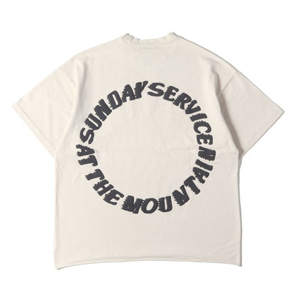 ×Kanye West Trust God Sunday Service 発泡プリント ヘビー Tシャツ