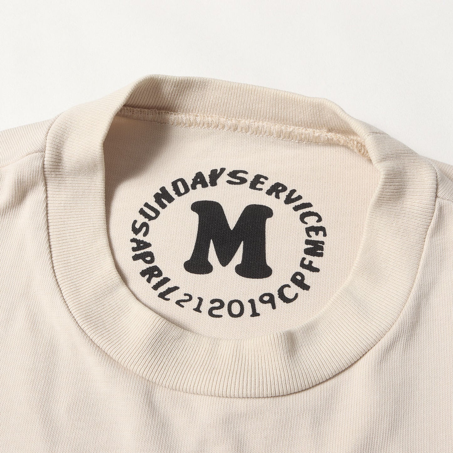×Kanye West Trust God Sunday Service 発泡プリント ヘビー Tシャツ
