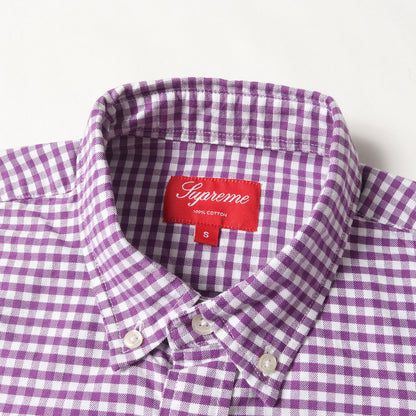 ギンガムチェック ボタンダウンシャツ