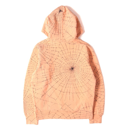 スパイダーウェブ柄 スウェットパーカー(Spider Web Hooded Sweatshirt)