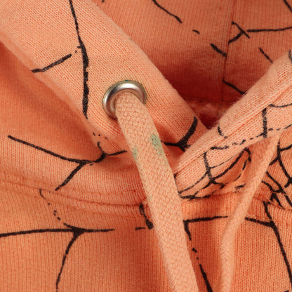 スパイダーウェブ柄 スウェットパーカー(Spider Web Hooded Sweatshirt)