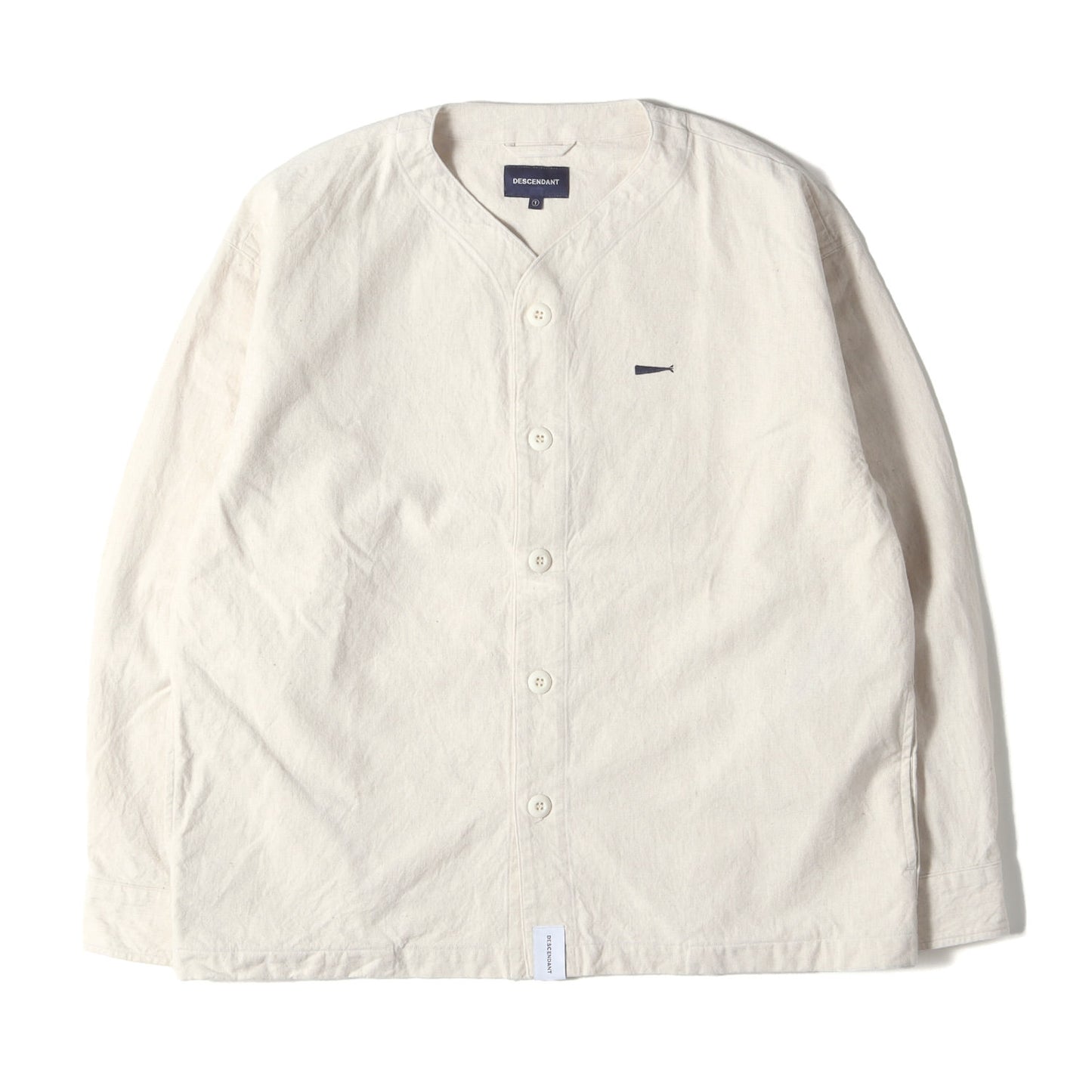 コットン/リネン カーディガンシャツ(ROBE CARDIGAN LS SHIRT)