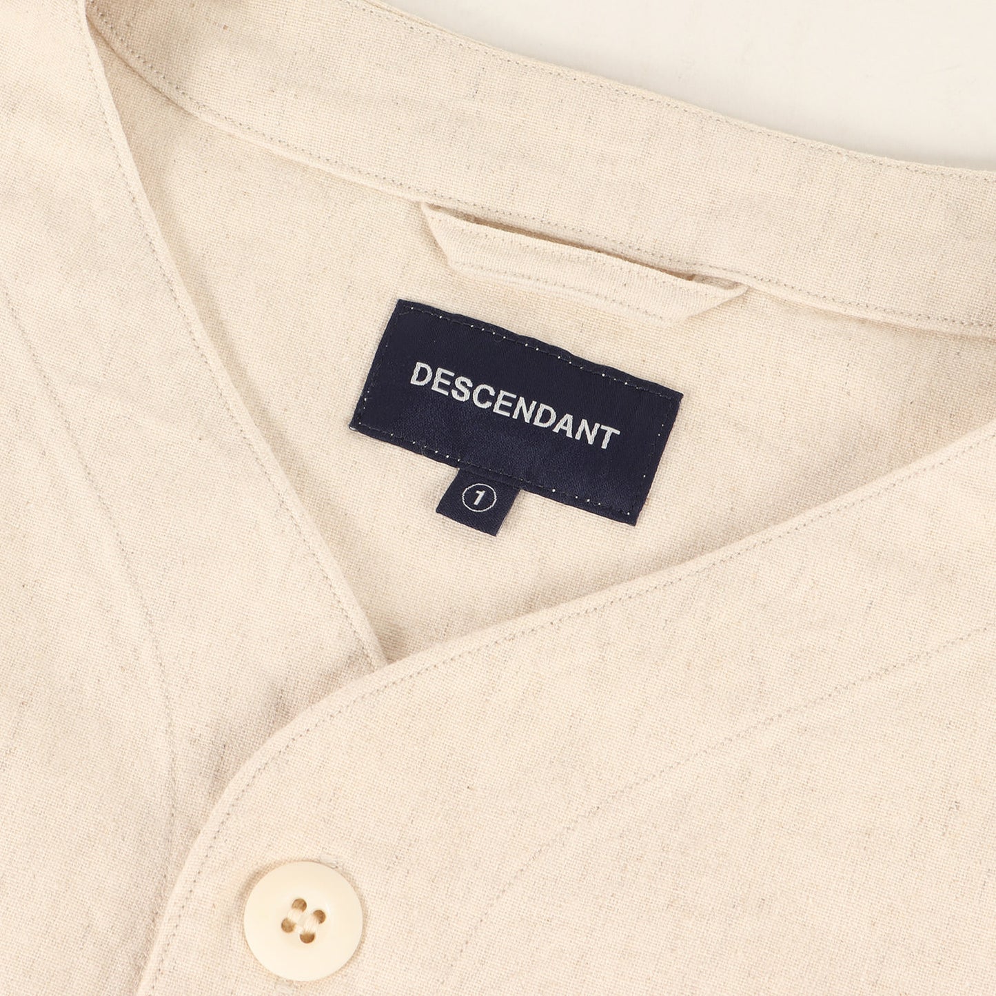 コットン/リネン カーディガンシャツ(ROBE CARDIGAN LS SHIRT)