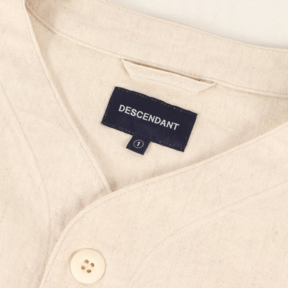 コットン/リネン カーディガンシャツ(ROBE CARDIGAN LS SHIRT)