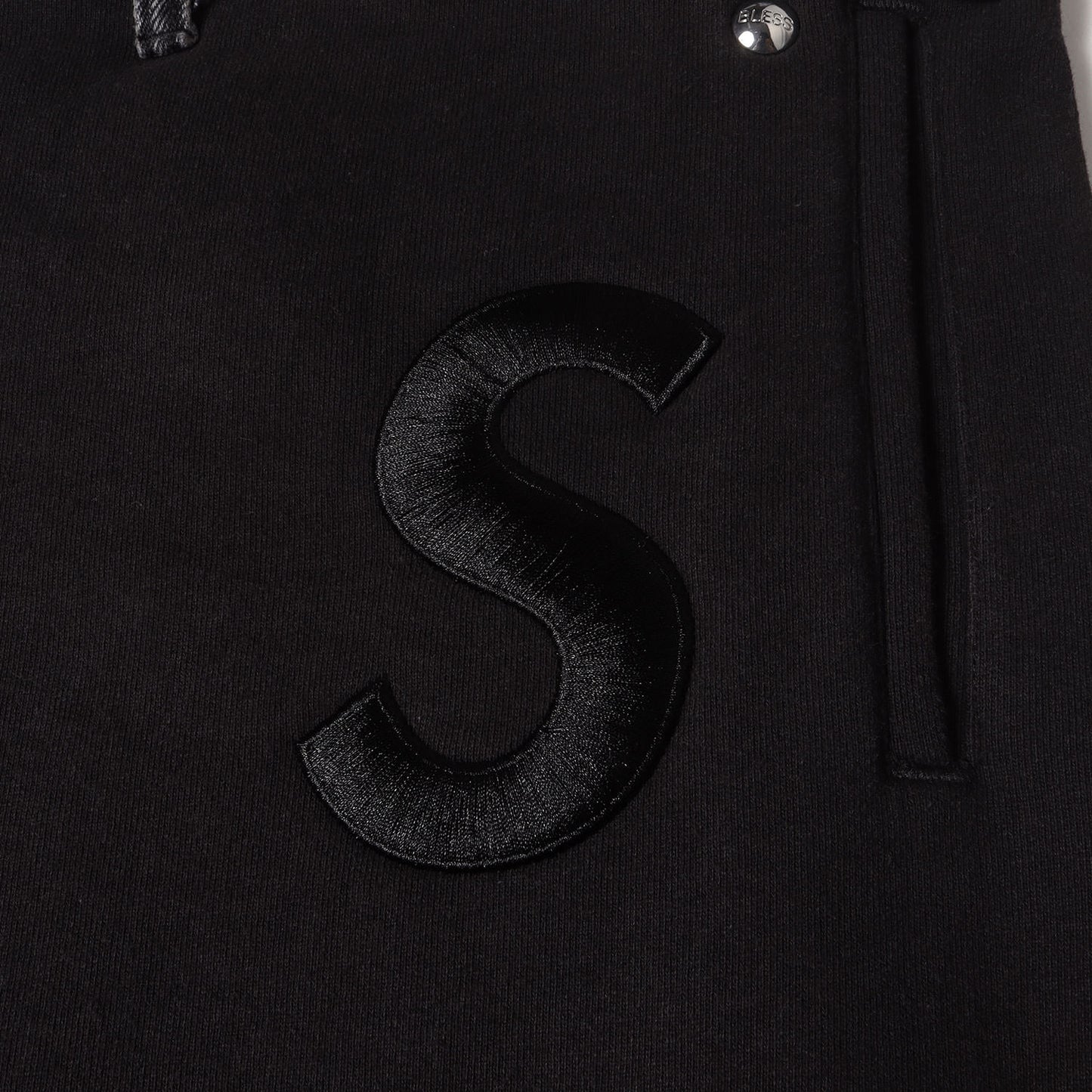 23AW ×BLESS Sロゴ ビッグサイズ デニム スウェットパンツ(Sweatpant Jean)