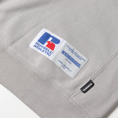 24SS ×RUSSELL ATHLETIC カレッジロゴ スウェット(SWEATSHIRT LS)