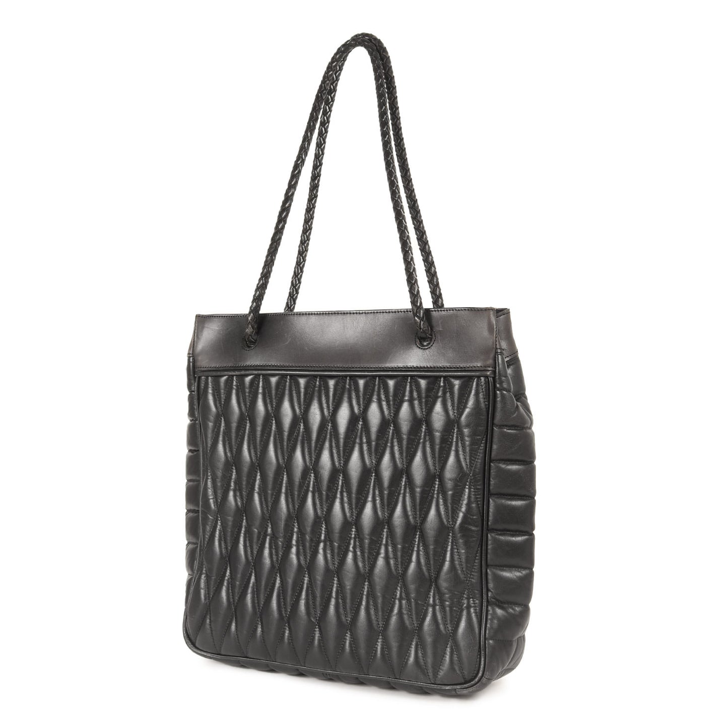 ×BACKDROP レザーキルティング トートバッグ