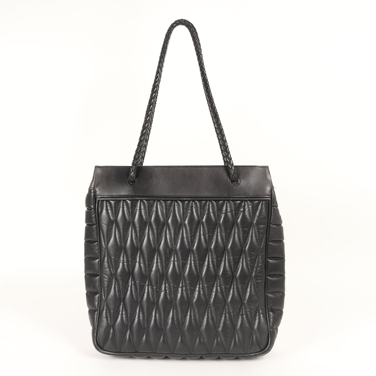 ×BACKDROP レザーキルティング トートバッグ