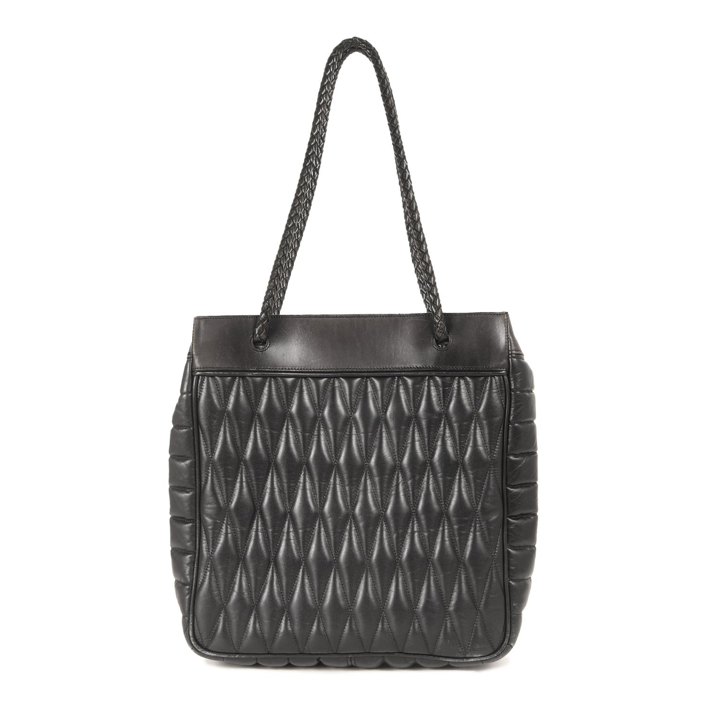 ×BACKDROP レザーキルティング トートバッグ