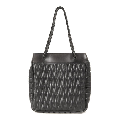 ×BACKDROP レザーキルティング トートバッグ