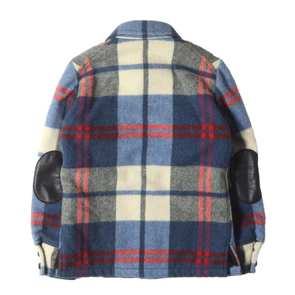 08AW ポートランド期 CPO チェック ウール ボア ジャケット