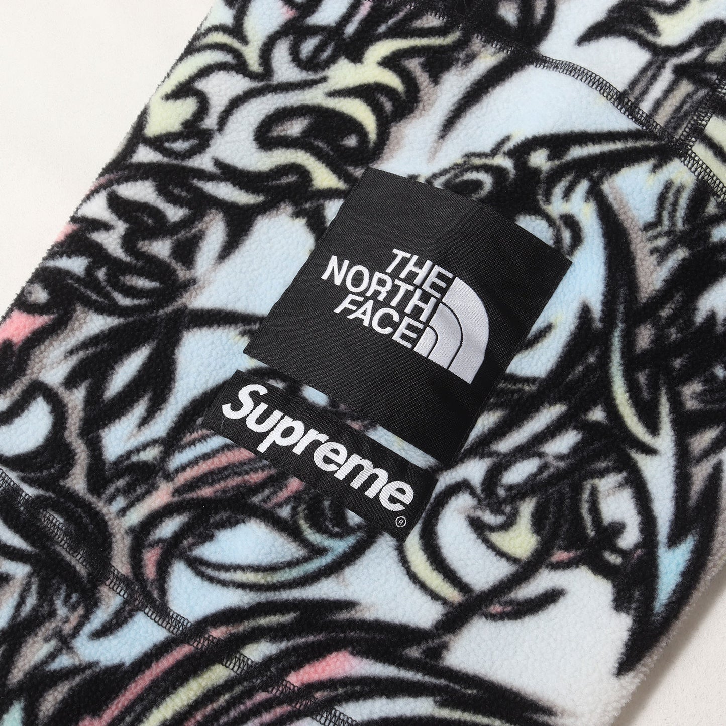 22AW ×THE NORTH FACE Steep Tech ドラゴン柄 プルオーバー フリース ジャケット(Steep Tech Fleece Pullover)