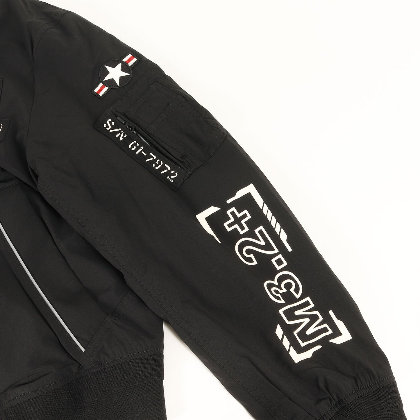 ストレッチナイロン フルジップ ミリタリージャケット