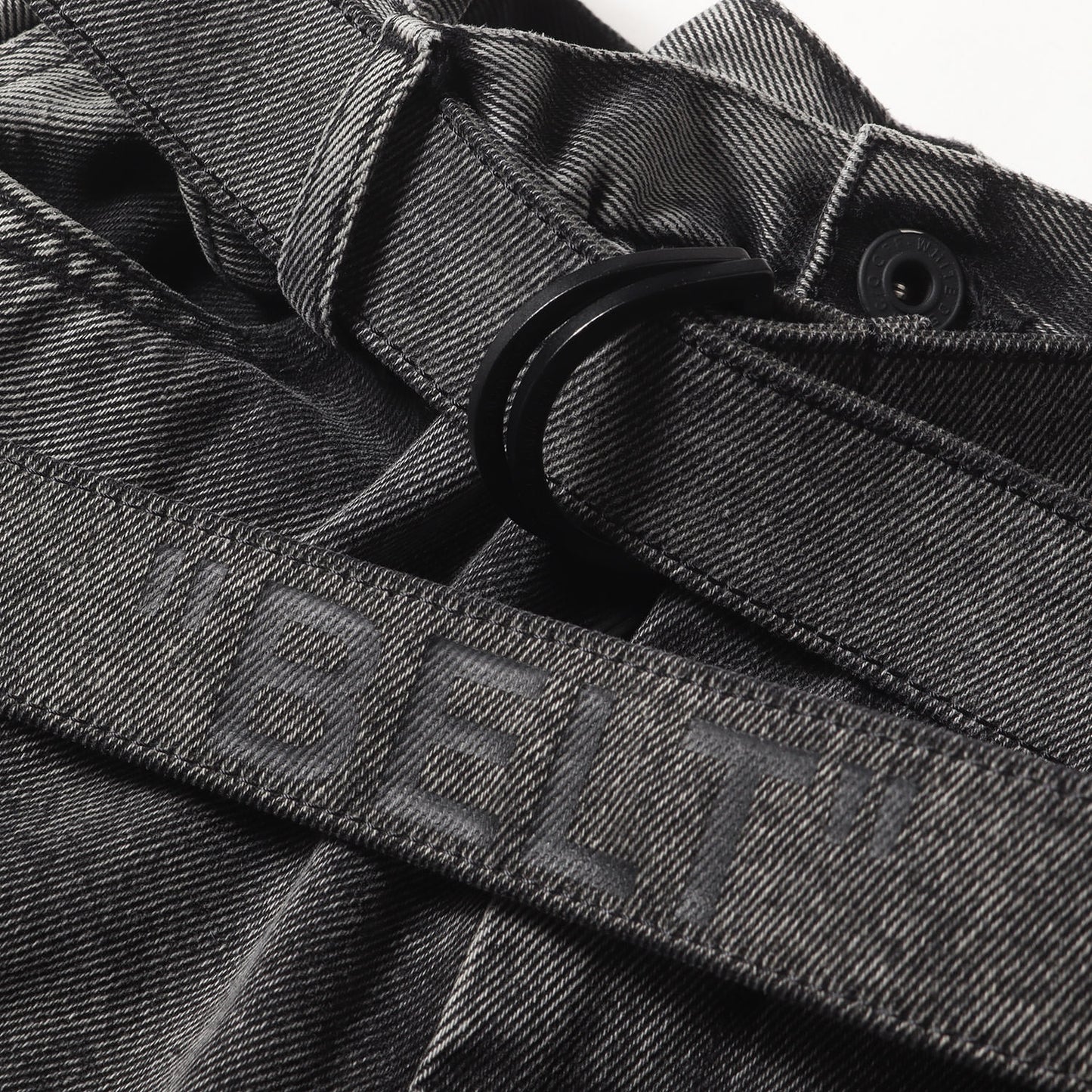 20SS ベルト付き 製品加工 スリム イージー デニムパンツ