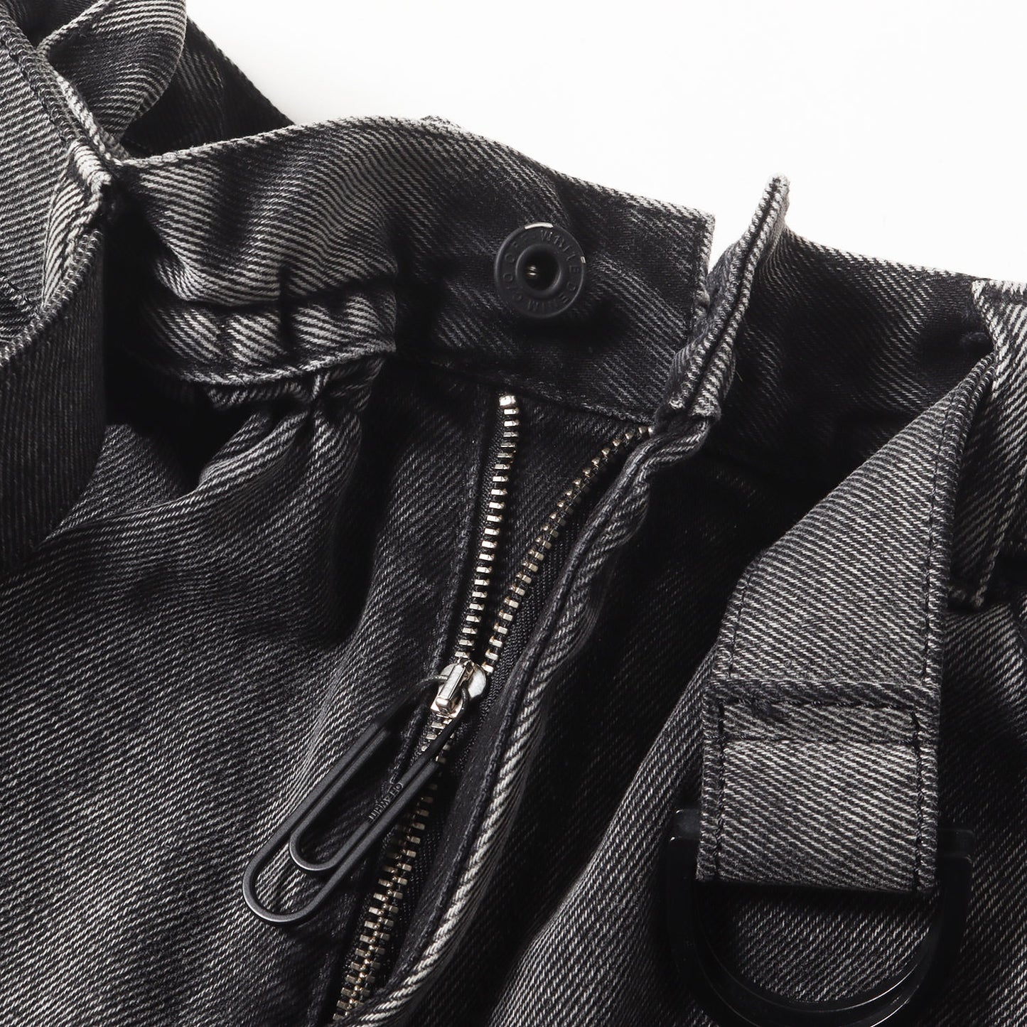 20SS ベルト付き 製品加工 スリム イージー デニムパンツ