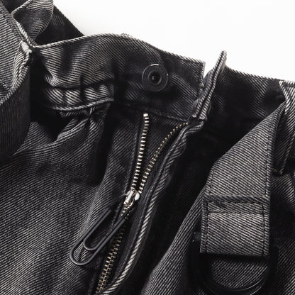 20SS ベルト付き 製品加工 スリム イージー デニムパンツ