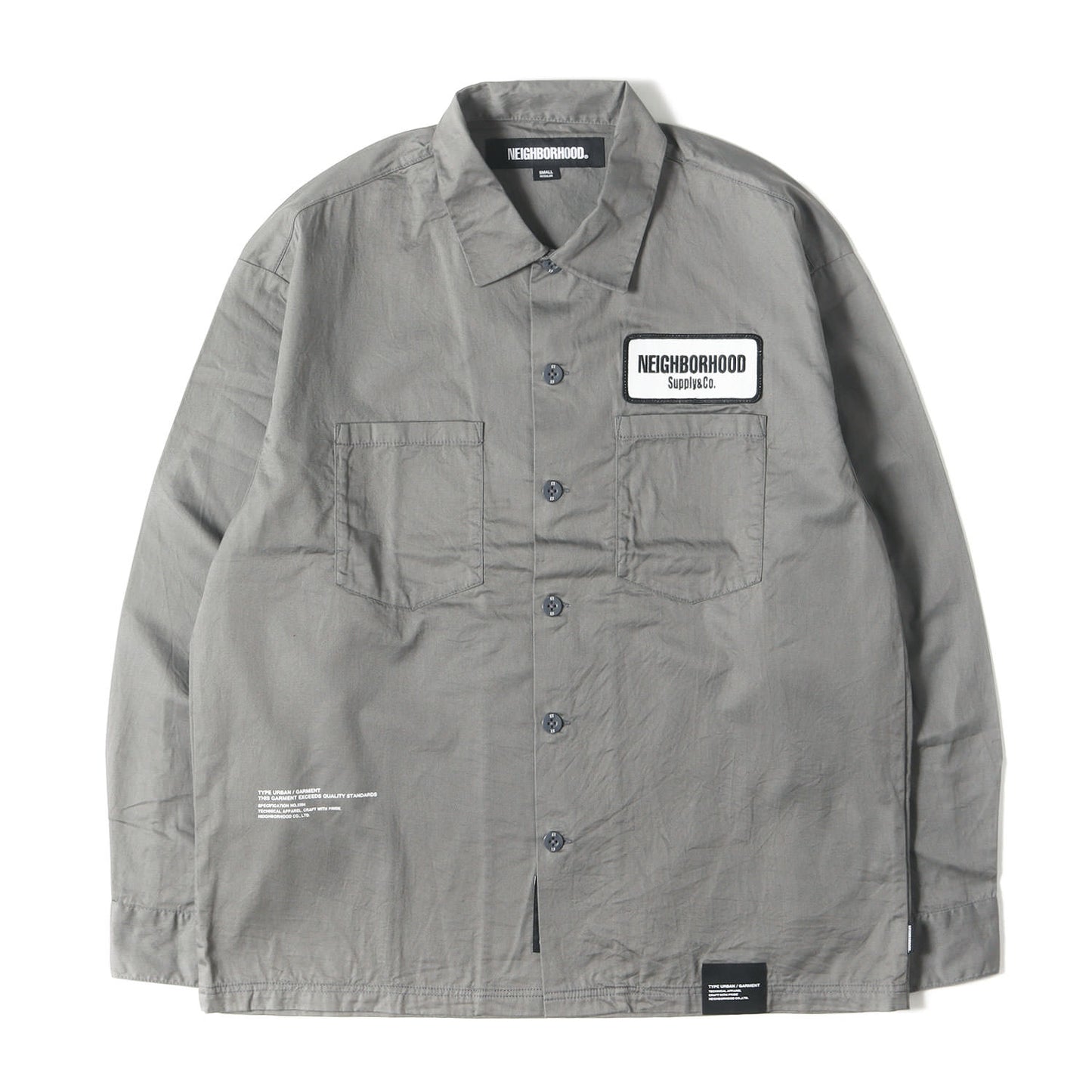 25SS ロゴワッペン付き クラシック ワークシャツ(CLASSIC WORK SHIRT LS-2)