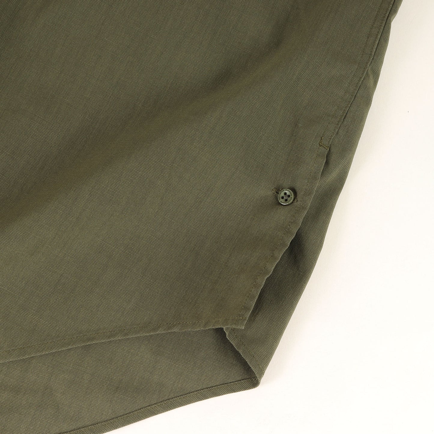 20SS ストレッチ ウェザークロス 7分袖 バンドカラーシャツ(OFFICER SHIRT Q/S RELAXED FIT P/L WEATHER STRETCH COOLMAX)